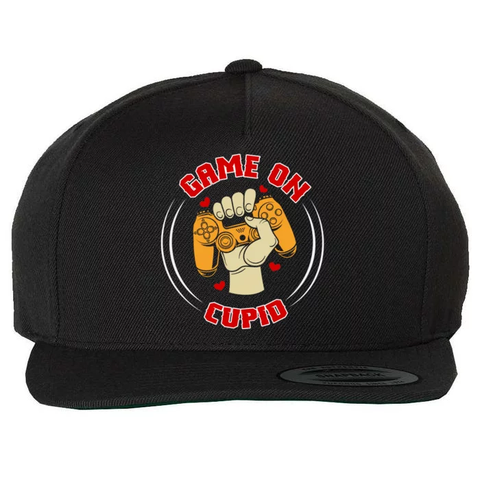 Game On Cupid Video Gaming Valentine Wool Snapback Cap