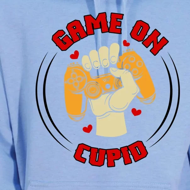 Game On Cupid Video Gaming Valentine Unisex Surf Hoodie