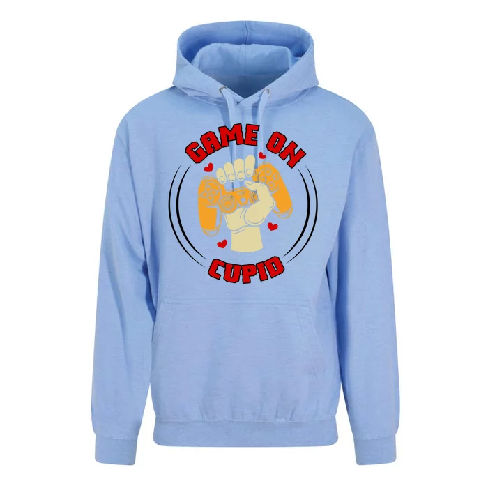 Game On Cupid Video Gaming Valentine Unisex Surf Hoodie