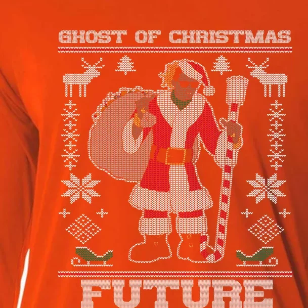 Ghost Of Christmas Future Ugly Christmas Sweater Rap Meaningful Gift Cooling Performance Long Sleeve Crew