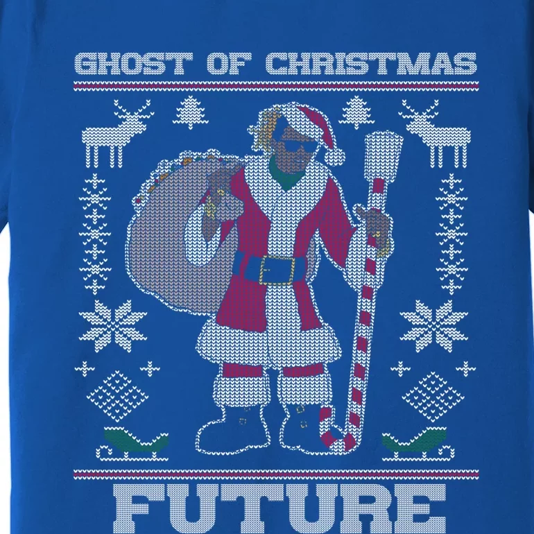 Ghost Of Christmas Future Ugly Christmas Sweater Rap Meaningful Gift Premium T-Shirt