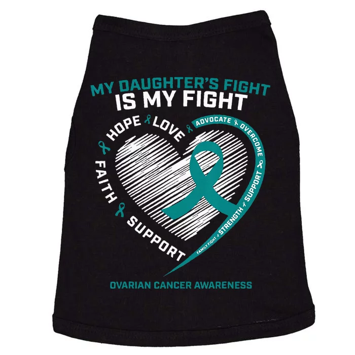 Gifts Ovarian Cancer Awareness Daughter Ovarian Cancer Doggie Tank