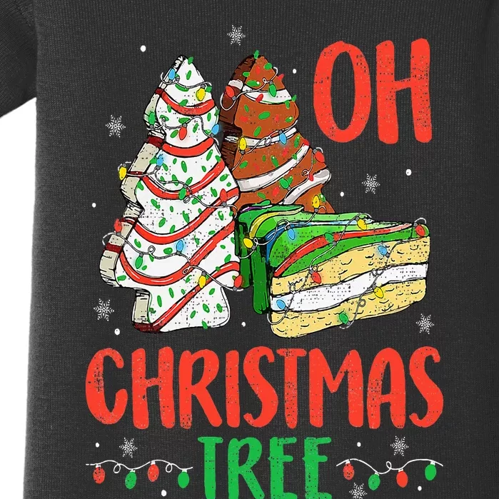 Groovy Oh Christmas Tree Cakes Debbie Becky Jen Cake Lovers Baby Bodysuit