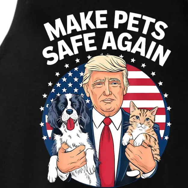 Goose Ohio Cats And Dogs 2024 Debate Make Pets Safe Again Ladies Tri-Blend Wicking Tank