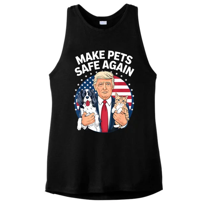 Goose Ohio Cats And Dogs 2024 Debate Make Pets Safe Again Ladies Tri-Blend Wicking Tank