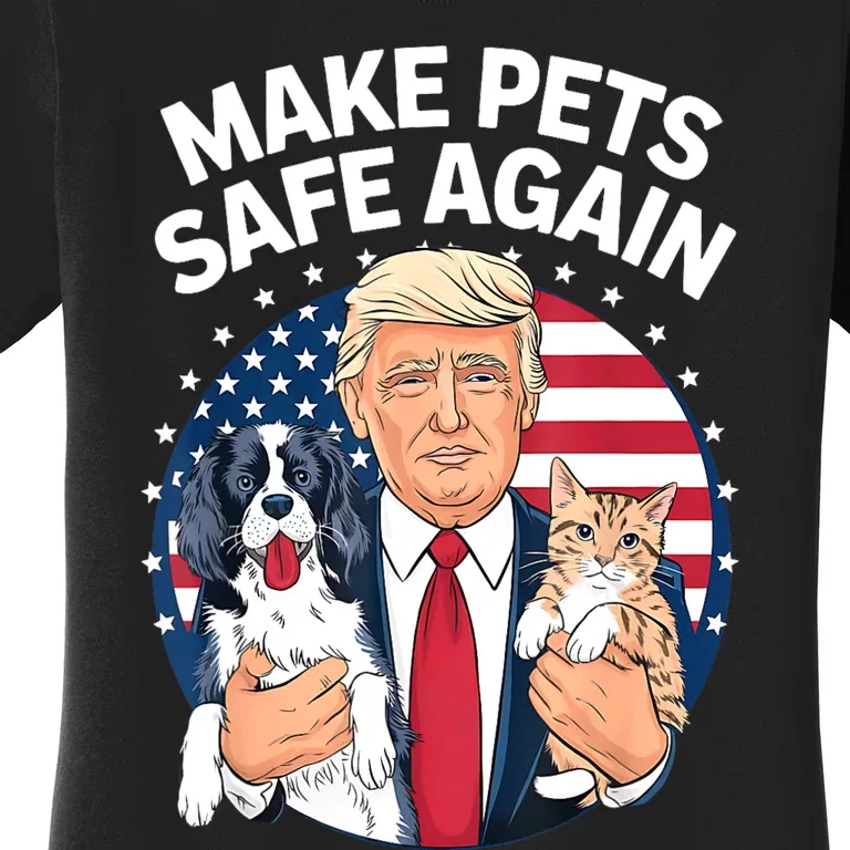 Goose Ohio Cats And Dogs 2024 Debate Make Pets Safe Again Women's T-Shirt