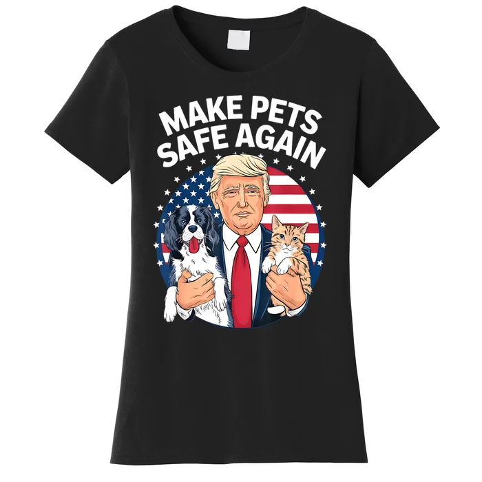 Goose Ohio Cats And Dogs 2024 Debate Make Pets Safe Again Women's T-Shirt