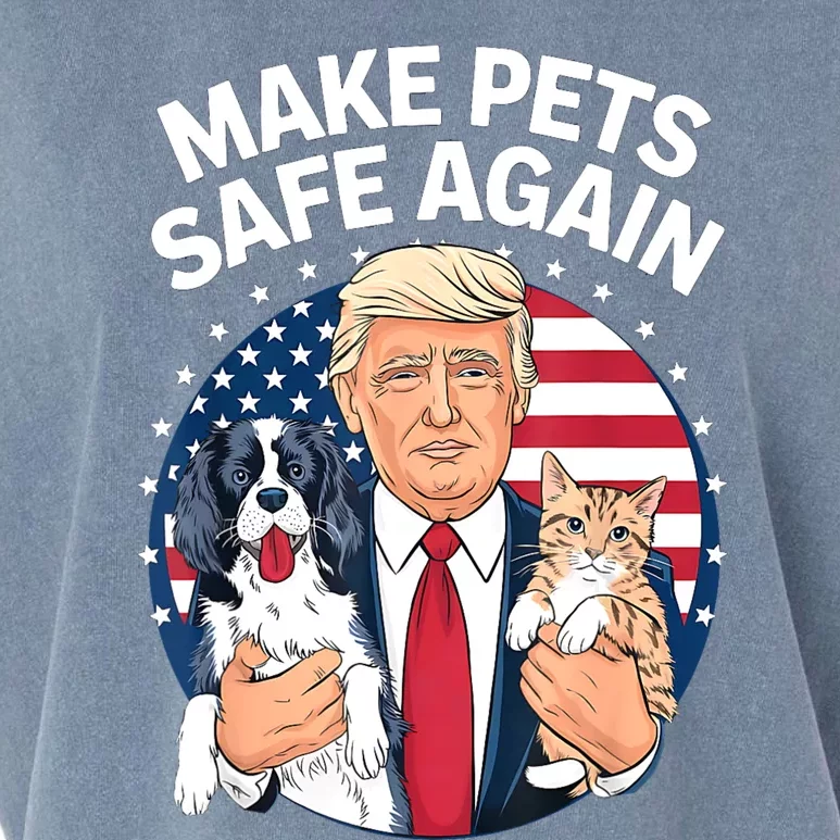 Goose Ohio Cats And Dogs 2024 Debate Make Pets Safe Again Garment-Dyed Women's Muscle Tee