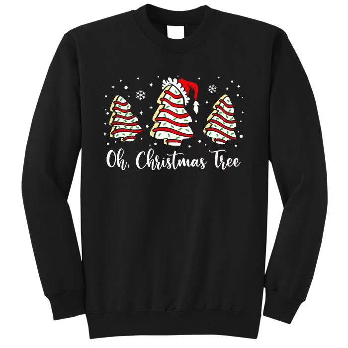 Groovy Oh Christmas Tree Cakes Debbie Becky Jen Cake Lovers Tall Sweatshirt