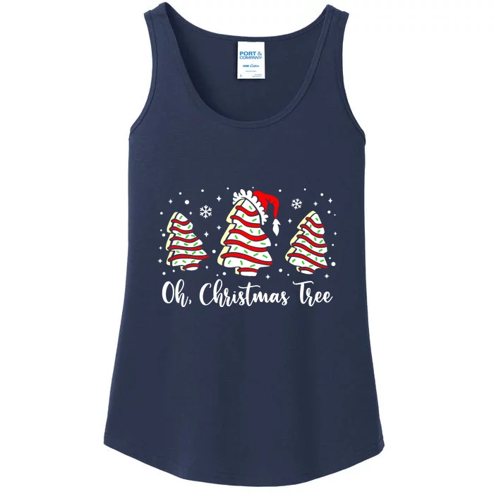 Groovy Oh Christmas Tree Cakes Debbie Becky Jen Cake Lovers Gift For Xmas Ladies Essential Tank