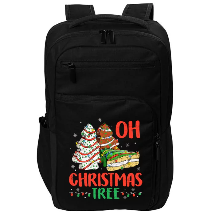 Groovy Oh Christmas Tree Cakes Debbie Becky Jen Cake Lovers Impact Tech Backpack