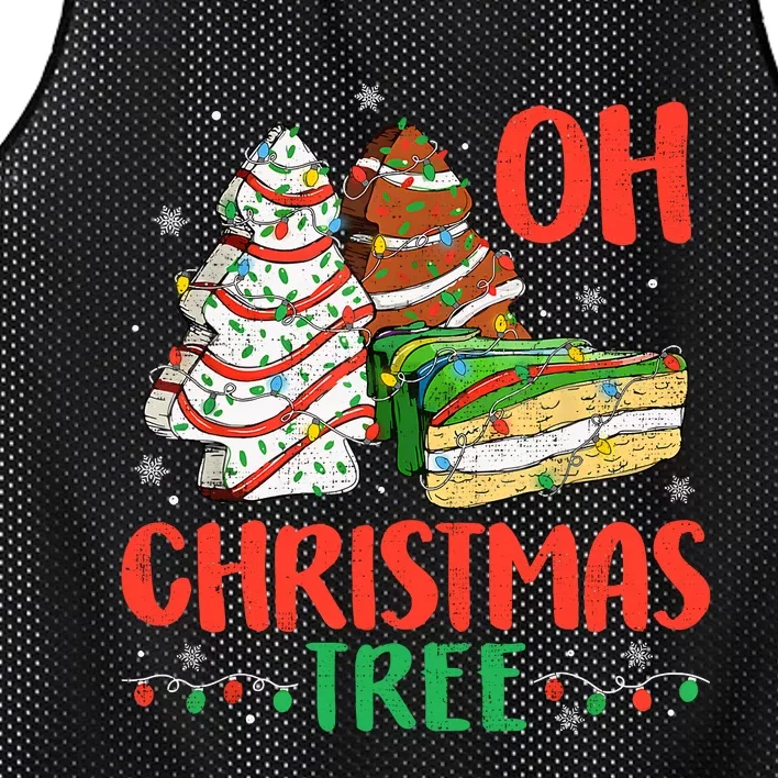 Groovy Oh Christmas Tree Cakes Debbie Becky Jen Cake Lovers Mesh Reversible Basketball Jersey Tank