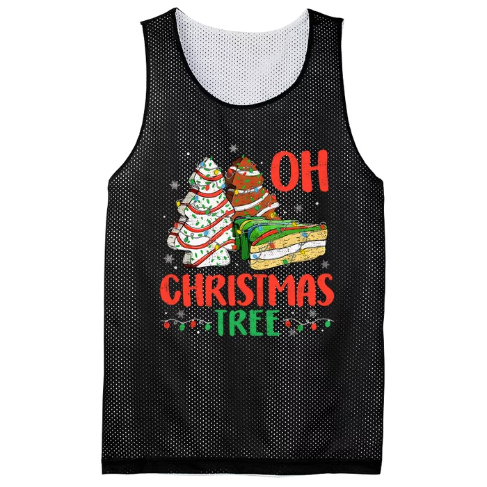 Groovy Oh Christmas Tree Cakes Debbie Becky Jen Cake Lovers Mesh Reversible Basketball Jersey Tank