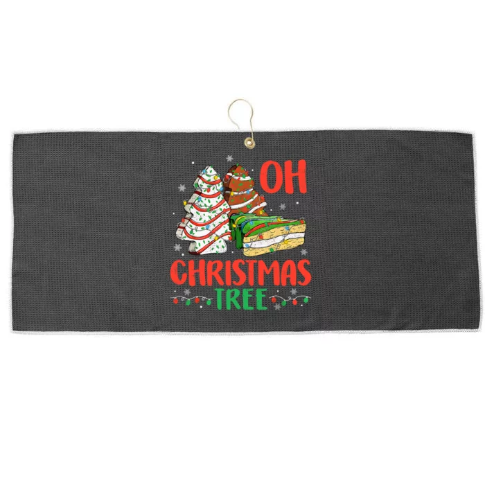 Groovy Oh Christmas Tree Cakes Debbie Becky Jen Cake Lovers Large Microfiber Waffle Golf Towel