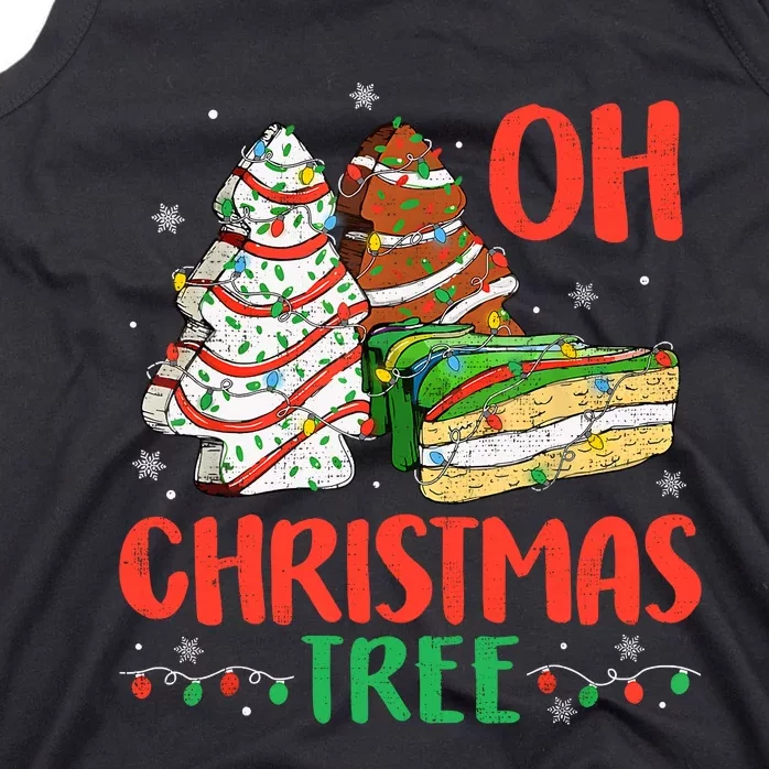 Groovy Oh Christmas Tree Cakes Debbie Becky Jen Cake Lovers Tank Top