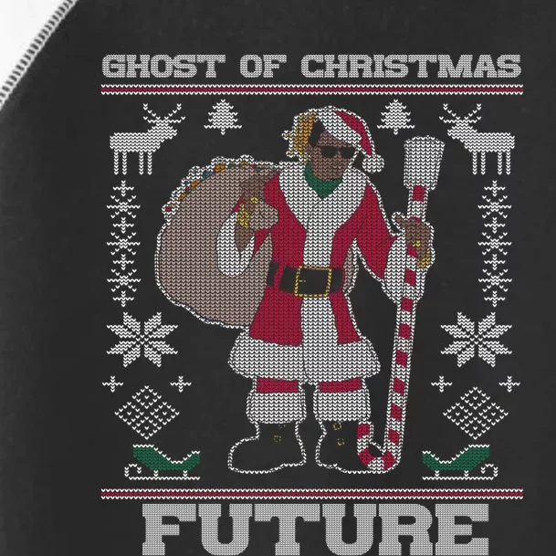 Ghost Of Christmas Future Ugly Christmas Sweater Rap Toddler Fine Jersey T-Shirt