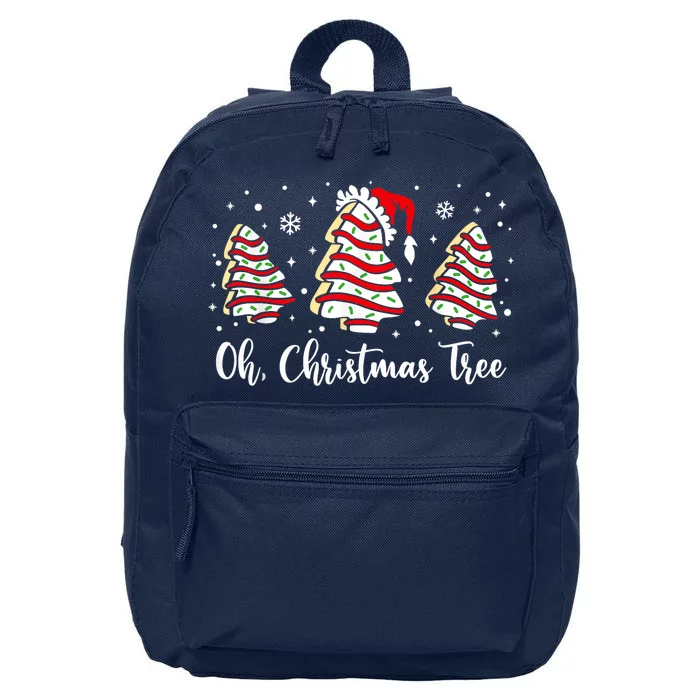 Groovy Oh Christmas Tree Cakes Debbie Becky Jen Cake Lovers 16 in Basic Backpack