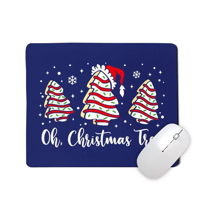 Groovy Oh Christmas Tree Cakes Debbie Becky Jen Cake Lovers Mousepad