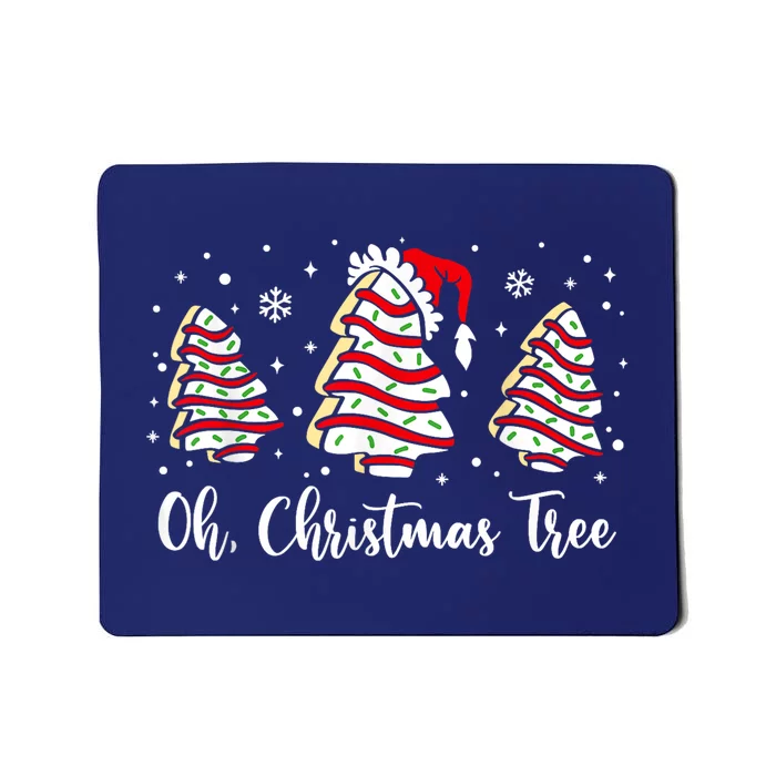 Groovy Oh Christmas Tree Cakes Debbie Becky Jen Cake Lovers Mousepad