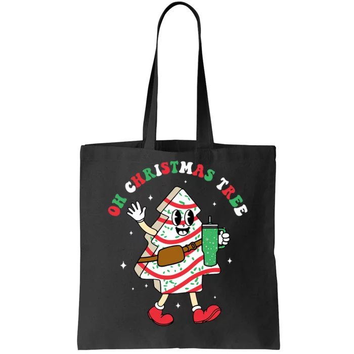 Groovy Oh Christmas Tree Cakes Debbie Becky Jen Cake Lovers Tote Bag