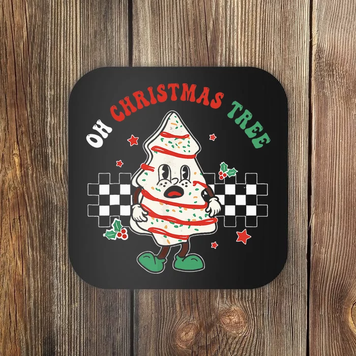 Groovy Oh Christmas Tree Cakes Debbie Becky Jen Coaster