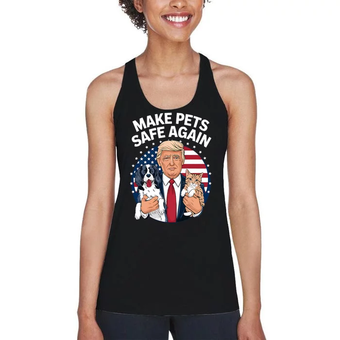 Goose Ohio Cats And Dogs 2024 Debate Make Pets Safe Again Women's Racerback Tank