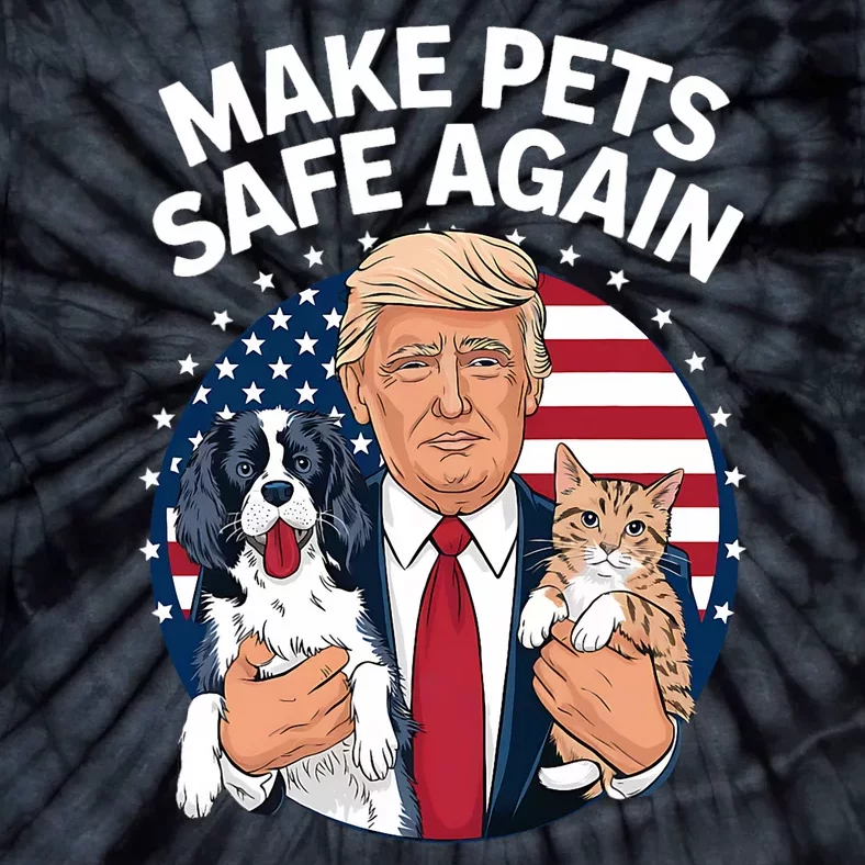 Goose Ohio Cats And Dogs 2024 Debate Make Pets Safe Again Tie-Dye T-Shirt