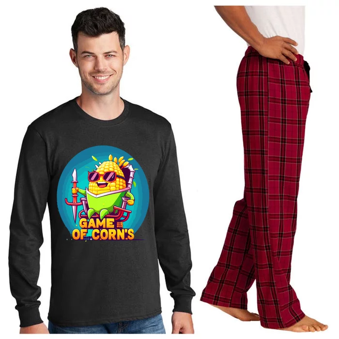 Game Of Corns Corn Cob Farmer Nerd Geek Cute Gift Long Sleeve Pajama Set