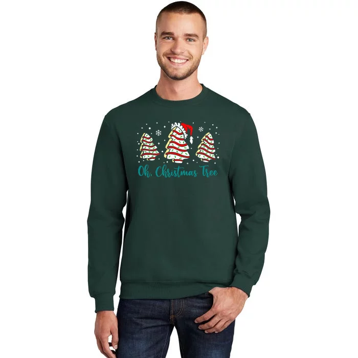 Groovy Oh Christmas Tree Cakes Debbie Becky Jen Cake Lovers Tall Sweatshirt