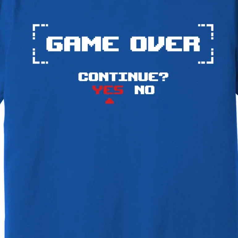 Game Over Continue Retro Gaming Cute Gift Premium T-Shirt