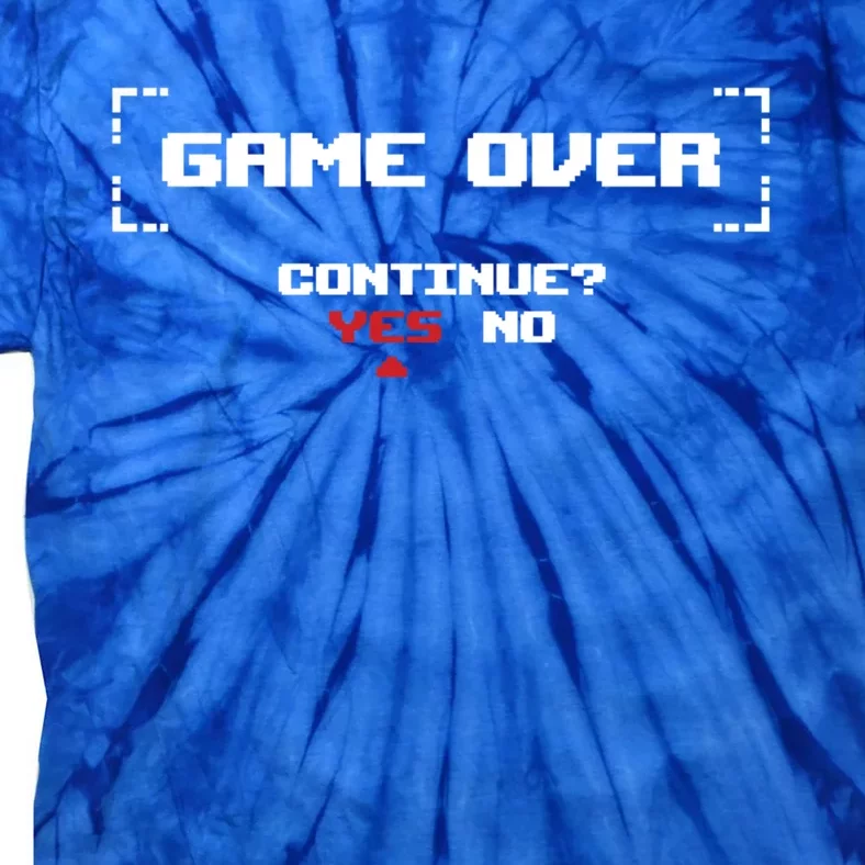 Game Over Continue Retro Gaming Cute Gift Tie-Dye T-Shirt