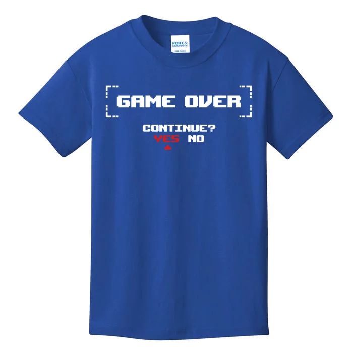 Game Over Continue Retro Gaming Cute Gift Kids T-Shirt