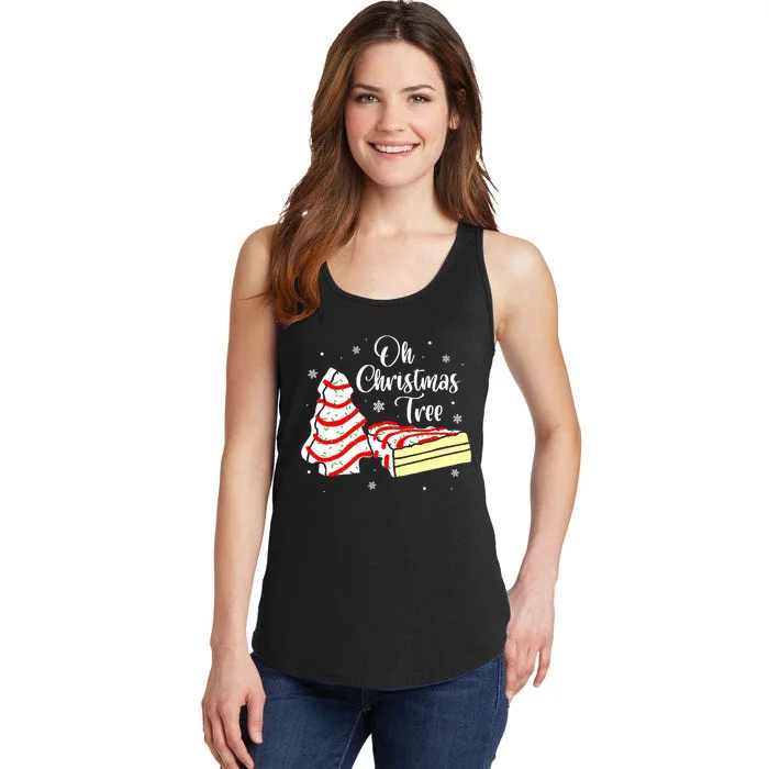 Groovy Oh Christmas Tree Cakes Debbie Becky Ladies Essential Tank