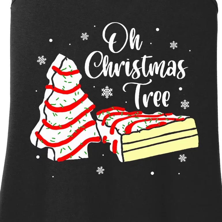 Groovy Oh Christmas Tree Cakes Debbie Becky Ladies Essential Tank