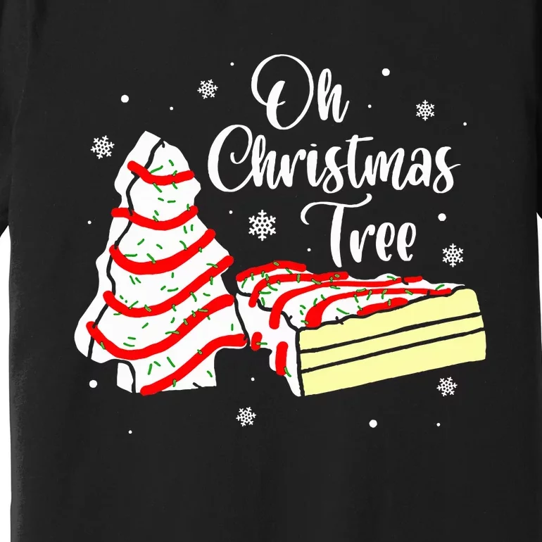 Groovy Oh Christmas Tree Cakes Debbie Becky Premium T-Shirt