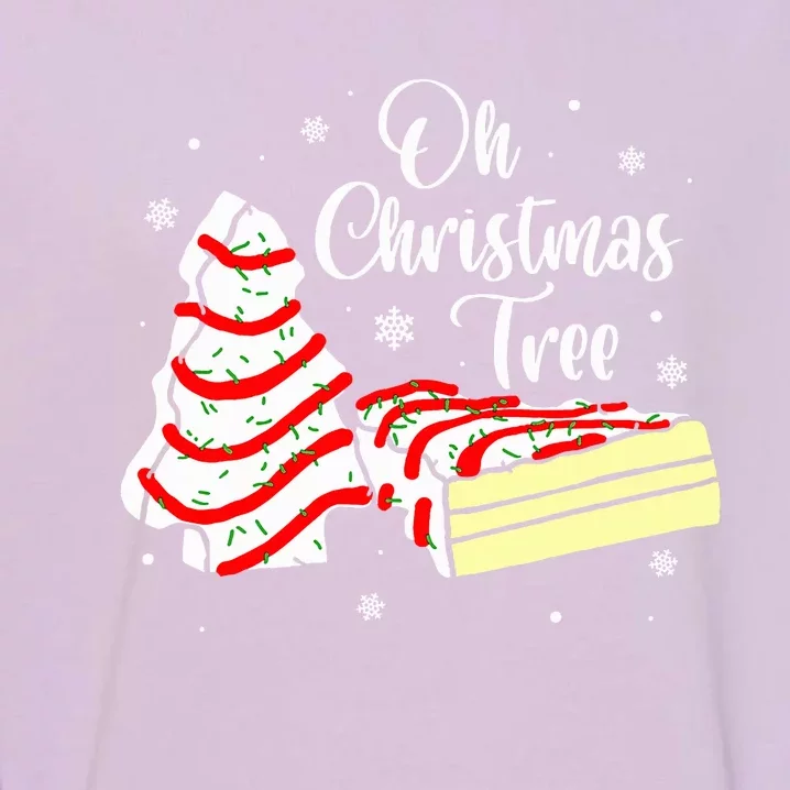 Groovy Oh Christmas Tree Cakes Debbie Becky Garment-Dyed Sweatshirt