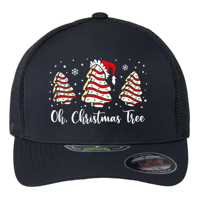 Groovy Oh Christmas Tree Cakes Debbie Becky Jen Cake Lovers Flexfit Unipanel Trucker Cap