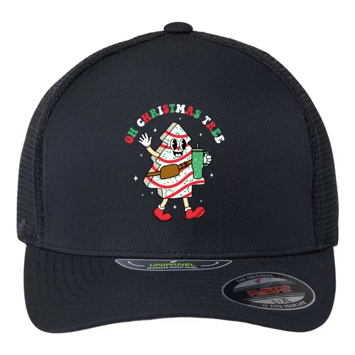 Groovy Oh Christmas Tree Cakes Debbie Becky Jen Cake Lovers Flexfit Unipanel Trucker Cap