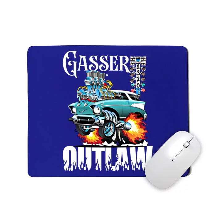 Gasser Outlaw Class Vintage Drag Racing Race Car Funny Gift Mousepad