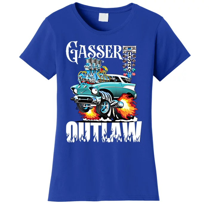 Gasser Outlaw Class Vintage Drag Racing Race Car Funny Gift Women's T-Shirt