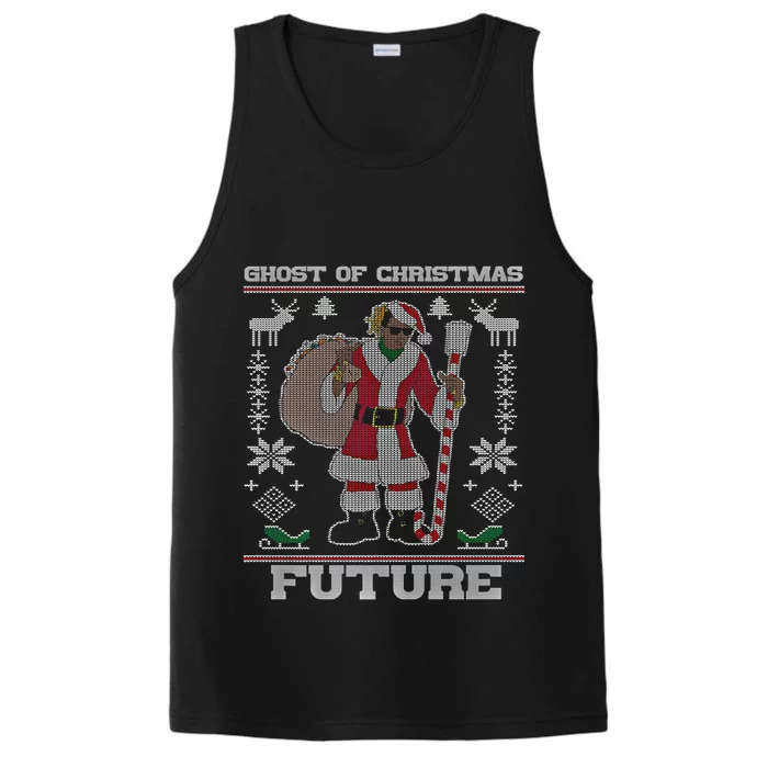 Ghost Of Christmas Future Ugly Christmas Sweater Rap Gift Performance Tank