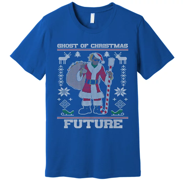 Ghost Of Christmas Future Ugly Christmas Sweater Rap Gift Premium T-Shirt