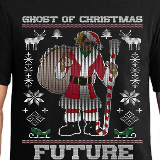 Ghost Of Christmas Future Ugly Christmas Sweater Rap Funny Gift Pajama Set