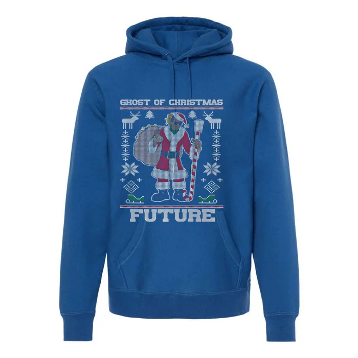 Ghost Of Christmas Future Ugly Christmas Sweater Rap Funny Gift Premium Hoodie