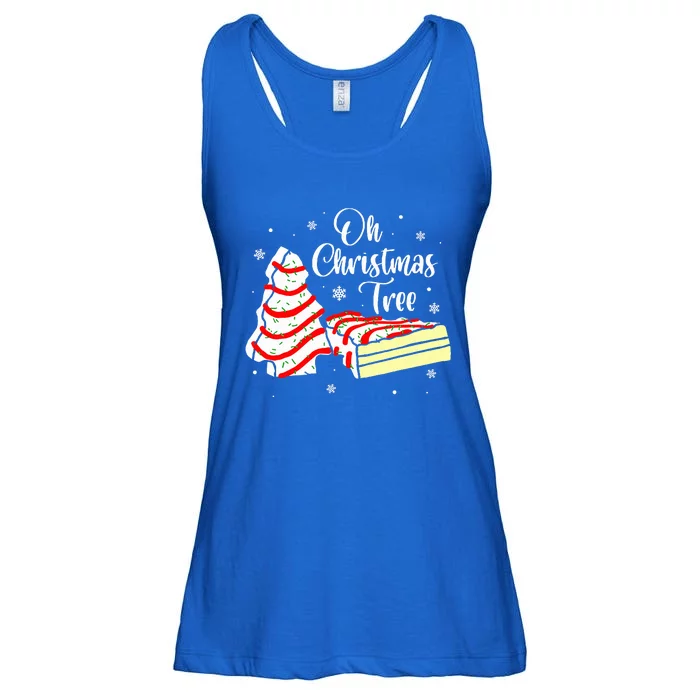 Groovy Oh Christmas Tree Cakes Debbie Becky Jen Cake Lovers Ladies Essential Flowy Tank