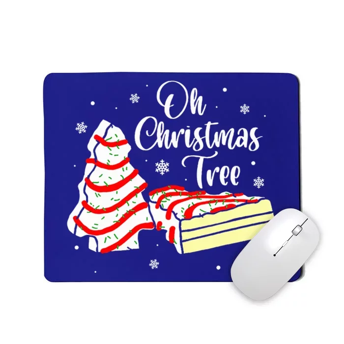 Groovy Oh Christmas Tree Cakes Debbie Becky Jen Cake Lovers Mousepad