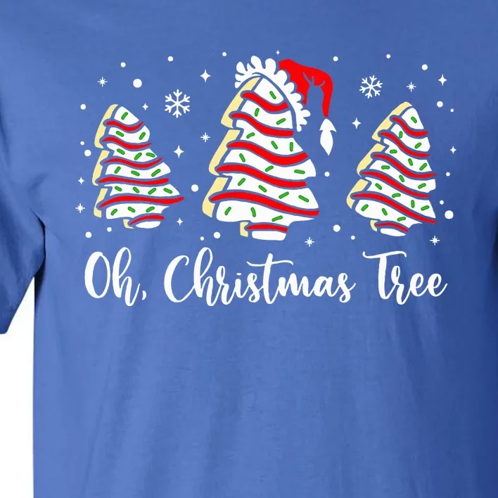 Groovy Oh Christmas Tree Cakes Debbie Becky Jen Cake Lovers Tall T-Shirt