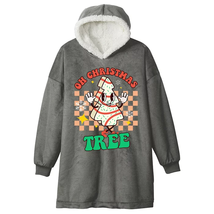 Groovy Oh Christmas Tree Cakes Debbie Becky Jen Cake Lovers Hooded Wearable Blanket