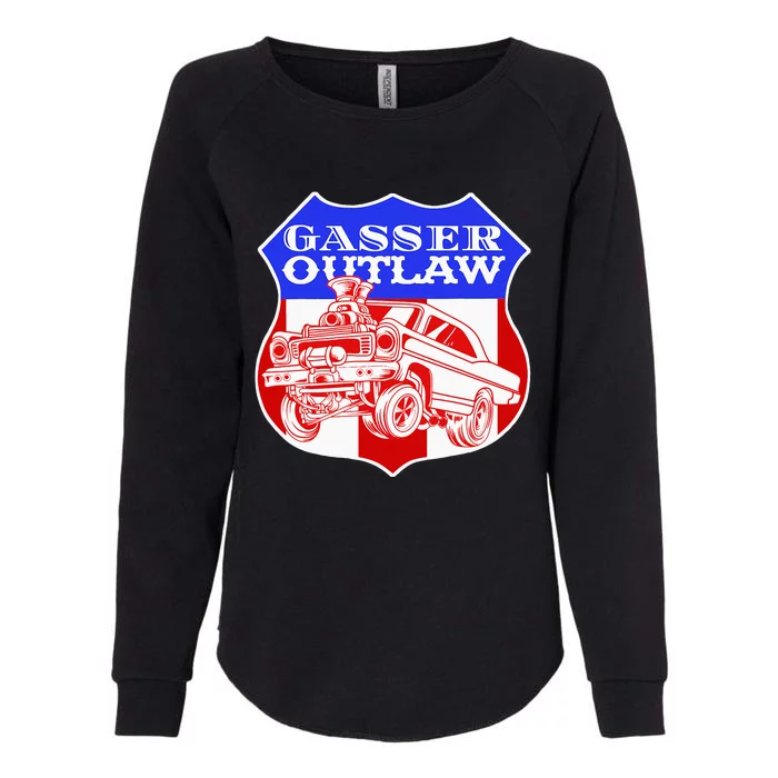 Gasser Outlaw Class Vintage Drag Racing Race Car Womens California Wash Sweatshirt