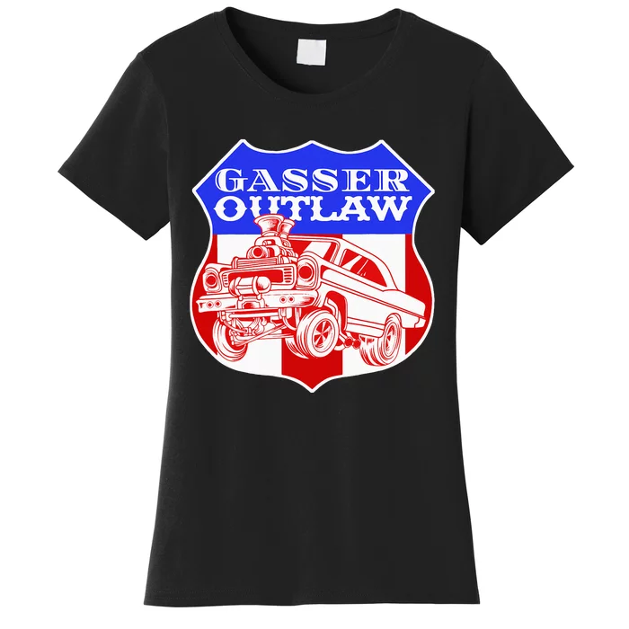 Gasser Outlaw Class Vintage Drag Racing Race Car Women's T-Shirt